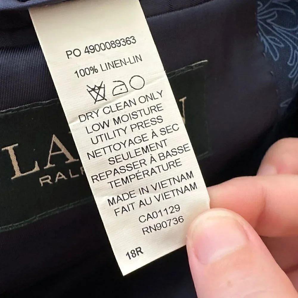 Ralph Lauren anchor print sports coat blazer